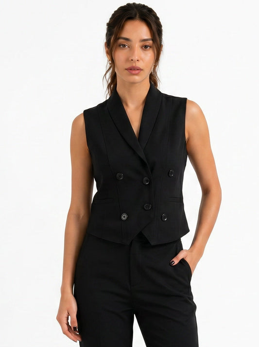 Boss It Waistcoat : Black