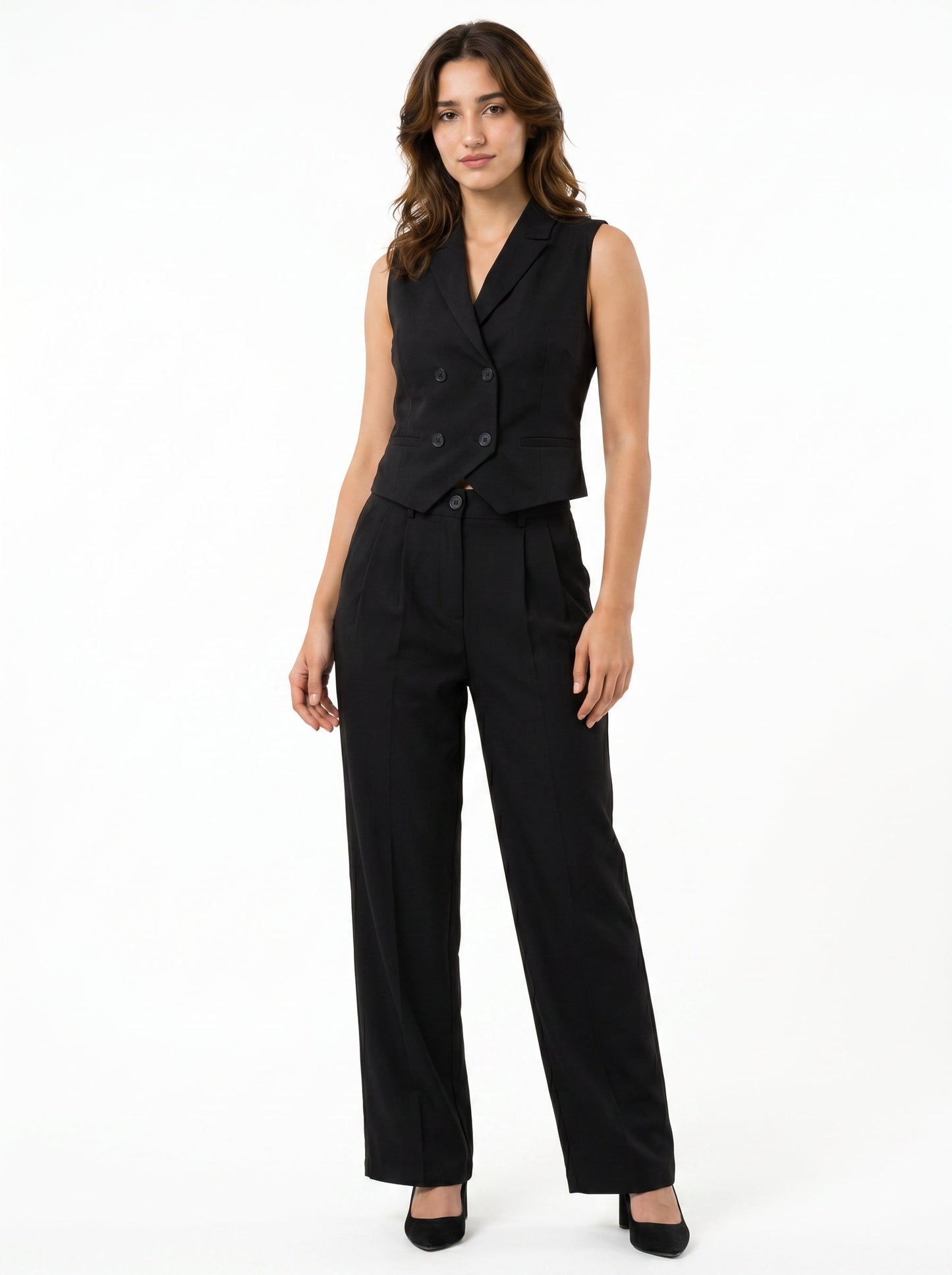 Boss It Waistcoat With Trousers: Black