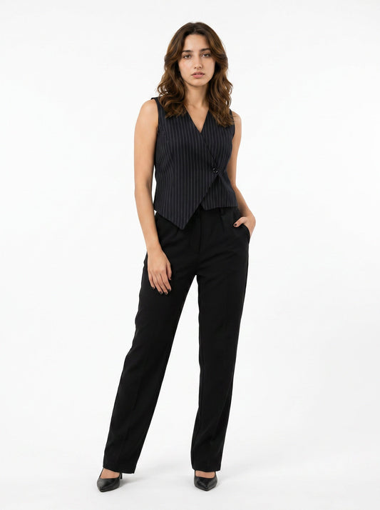 Slash It Striped Waistcoat With Trousers