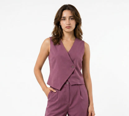 Slash It Waistcoat : Mauve