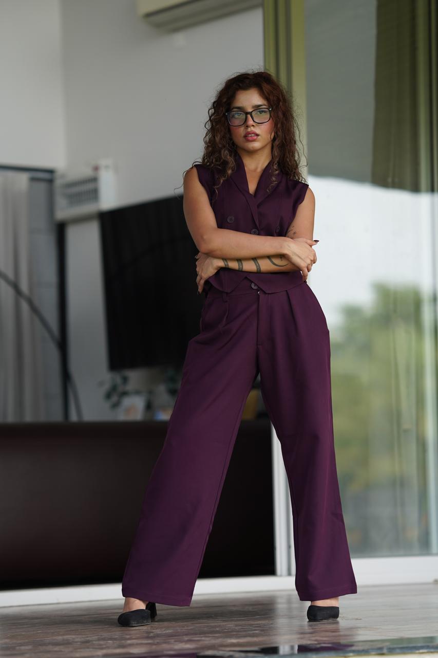 Boss It Waistcoat With Trousers: Wine