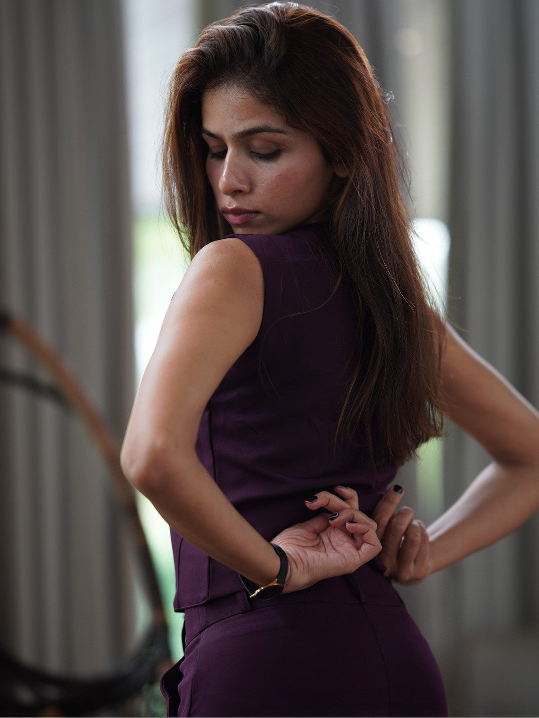Slash It Waistcoat With Trousers: Wine