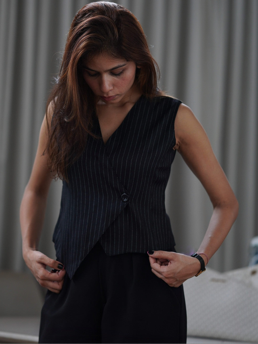 Slash It Striped Waistcoat With Trousers