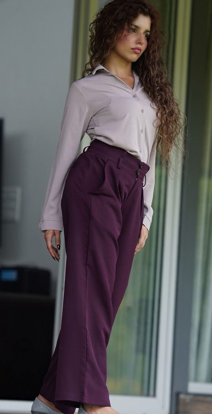 Snatch It: High-waist pants: Wine