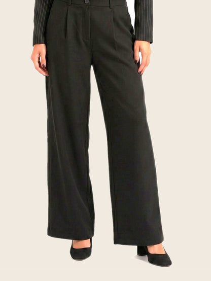 Snatch It High-waist pants Black - warm bone background