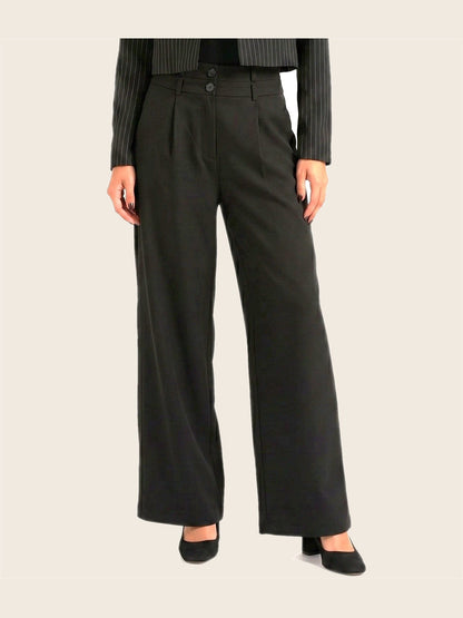 Snatch It High-waist pants Black - warm bone background