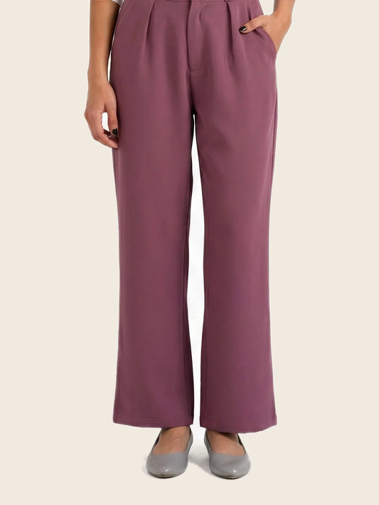 Snatch It High-waist pants Mauve - warm bone background