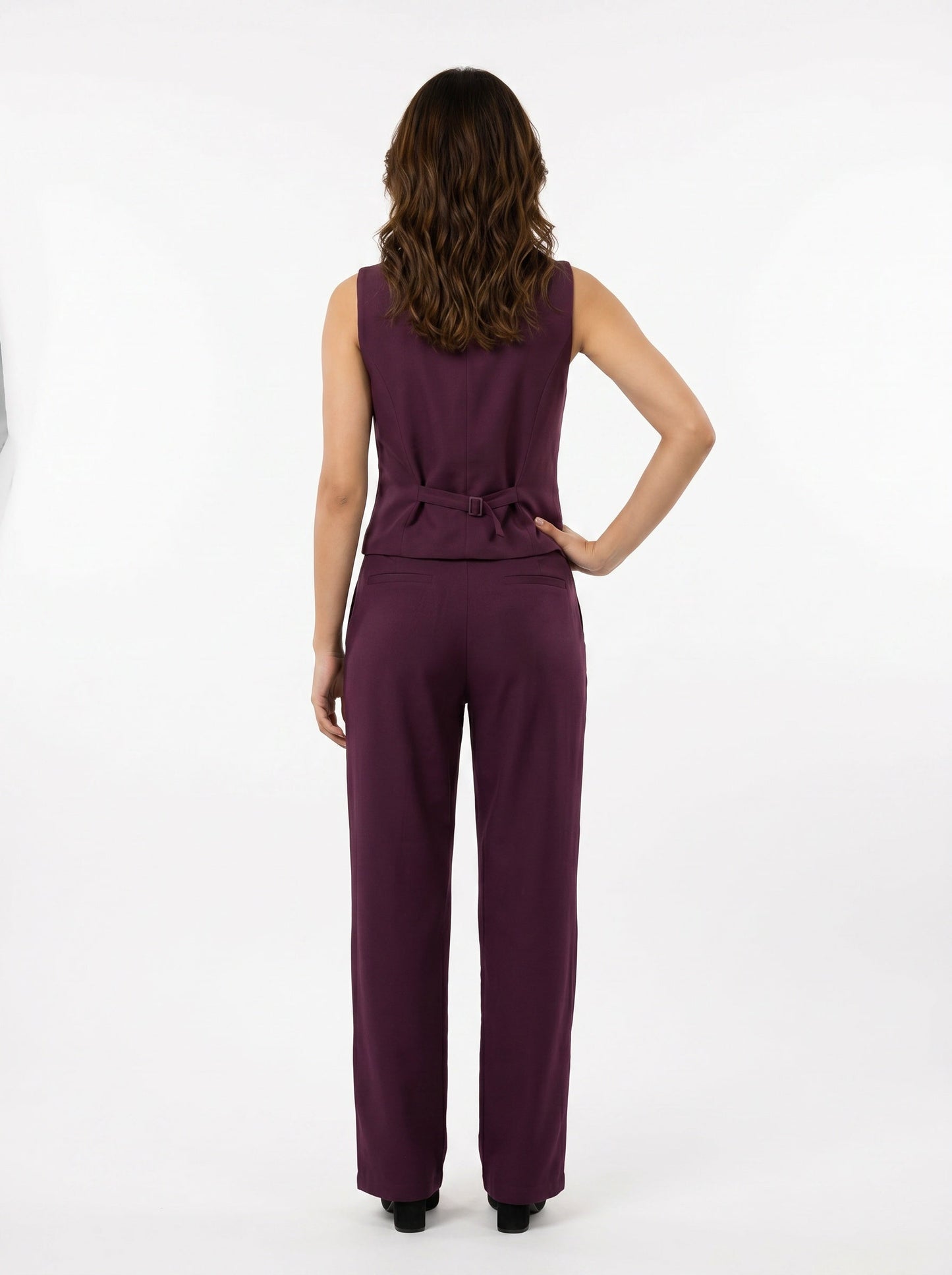Boss It Waistcoat With Trousers: Wine