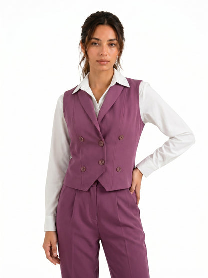 Boss It Waistcoat : Mauve