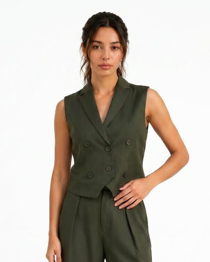 Boss It Waistcoat : Olive
