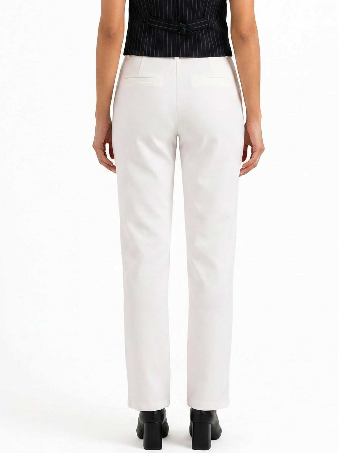 Tailored Fit High-waist pant : Off-White