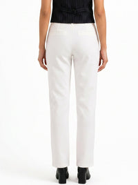 Tailored Fit High-waist pant : Off-White