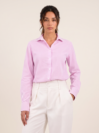 Blush Babe Shirt on warm bone background