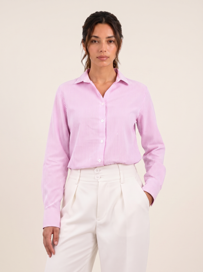 Blush Babe Shirt on warm bone background