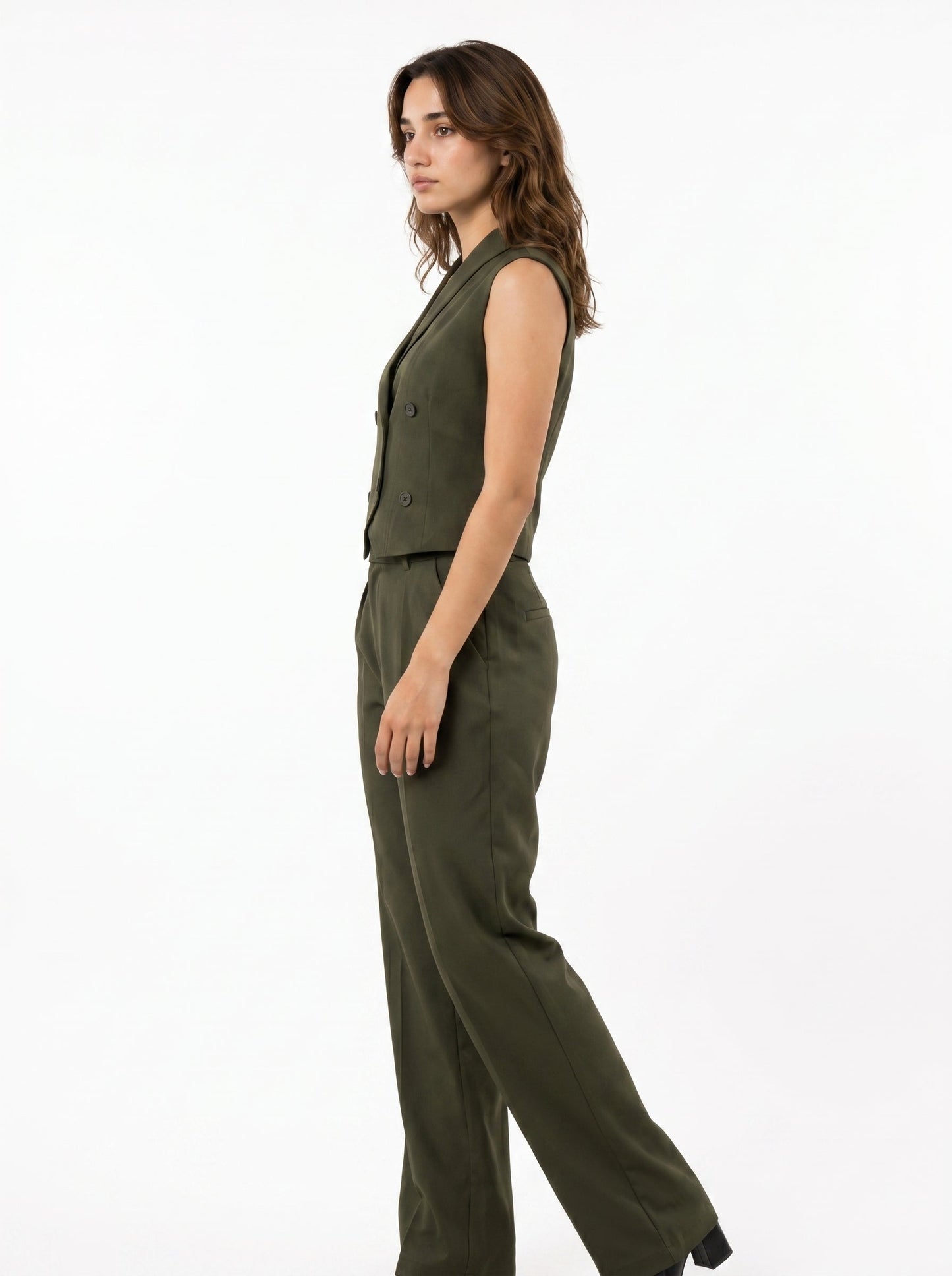 Boss It Waistcoat With Trousers: Olive