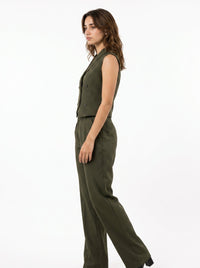 Boss It Waistcoat With Trousers: Olive