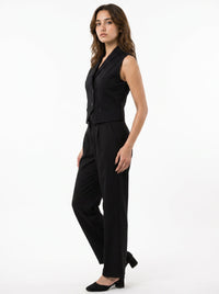 Boss It Waistcoat With Trousers: Black