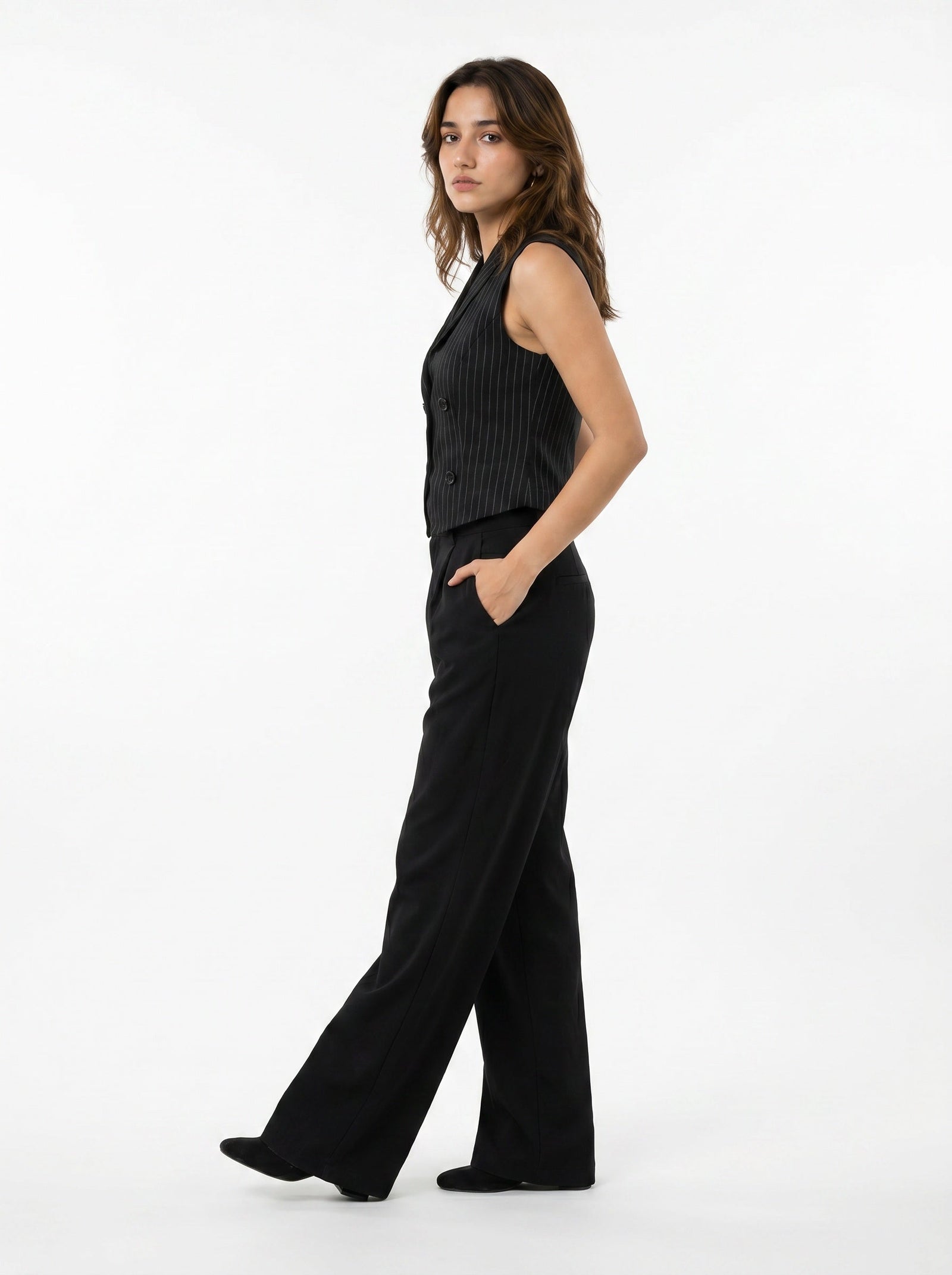 Boss it Waistcoat With Trousers: Striped