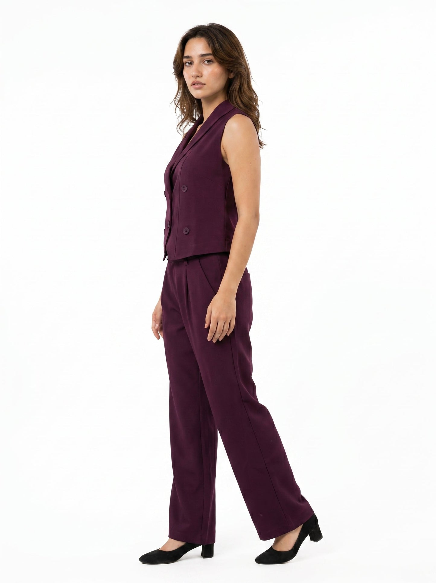 Boss It Waistcoat With Trousers: Wine