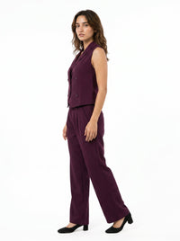 Boss It Waistcoat With Trousers: Wine