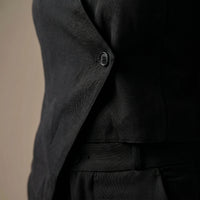 Slash It Waistcoat With Trousers: Black