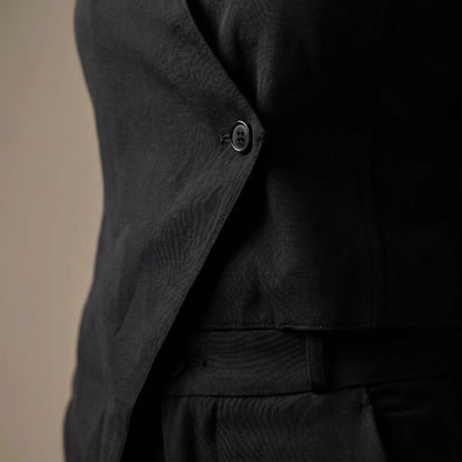Slash It Waistcoat With Trousers: Black