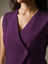 Slash It Waistcoat : Wine