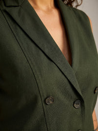Boss It Waistcoat : Olive