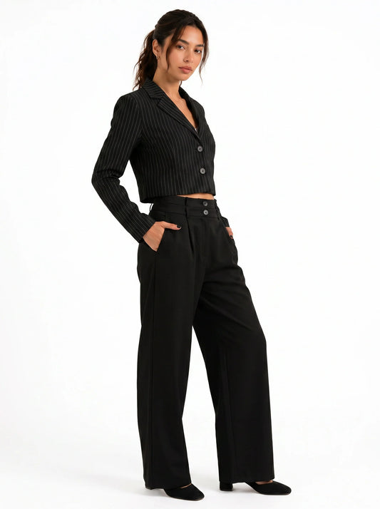 Snatch It: High-waist pant: Black