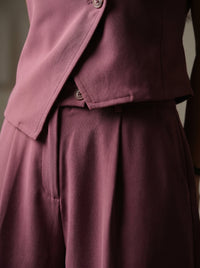 Slash It Waistcoat With Trousers: Mauve