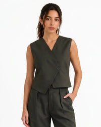 Slash It Waistcoat : Olive