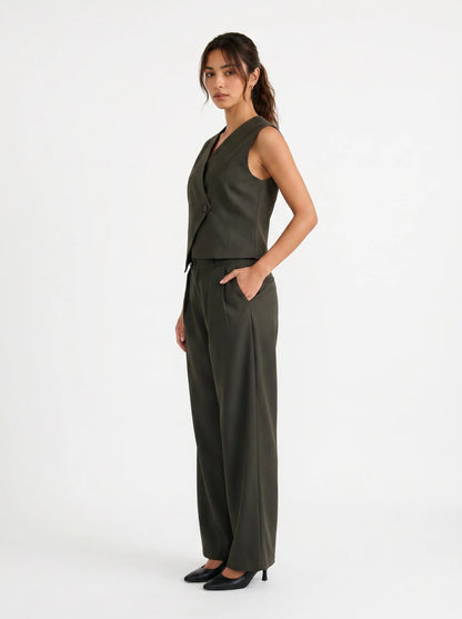 Slash It Waistcoat : Olive