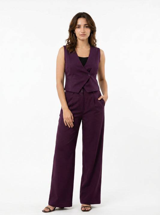 Slash It Waistcoat Set with Snatch-It pants (Wine)