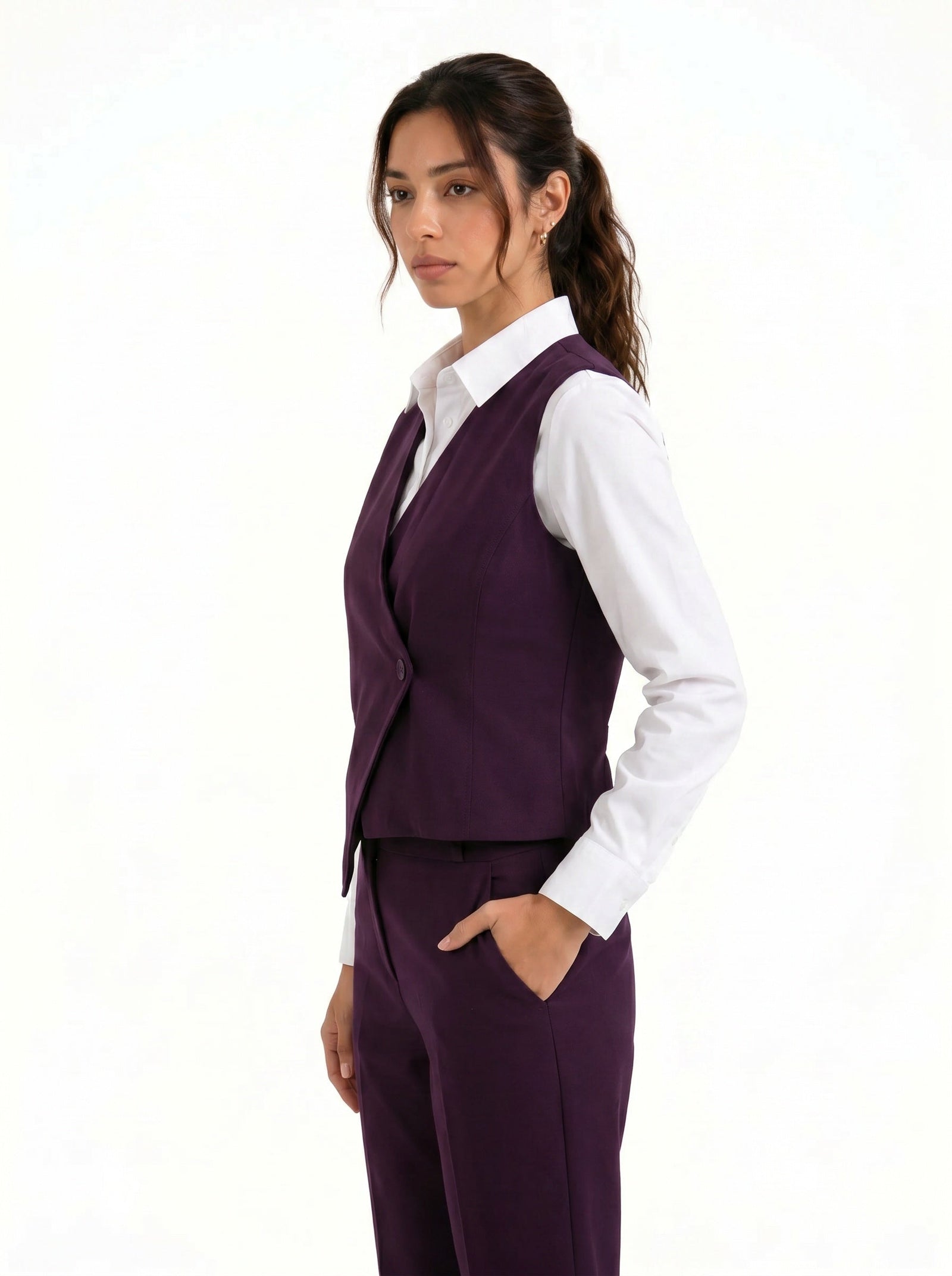 Slash It Waistcoat : Wine