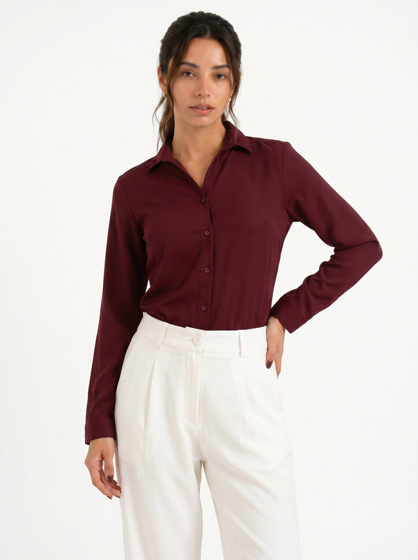 Signature Ultra-Soft Shirt: Maroon