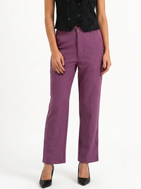 Tailored Fit High-waist pant : Mauve