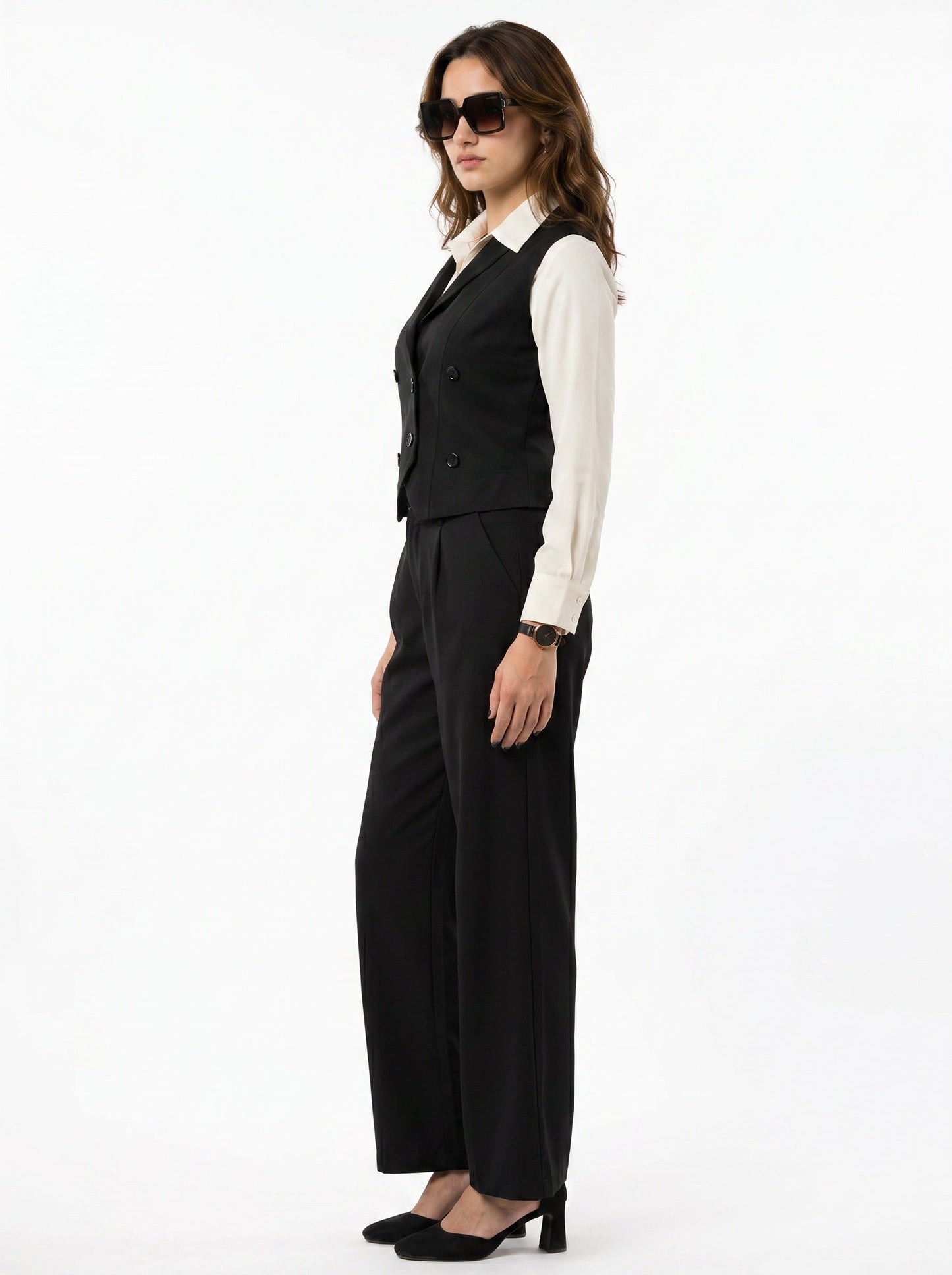 Boss It Waistcoat With Trousers: Black