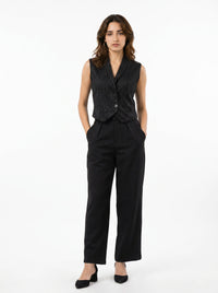 Boss it Waistcoat With Trousers: Striped
