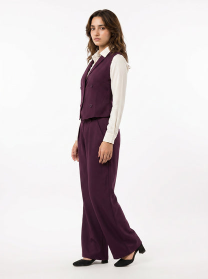 Boss It Waistcoat With Trousers: Wine